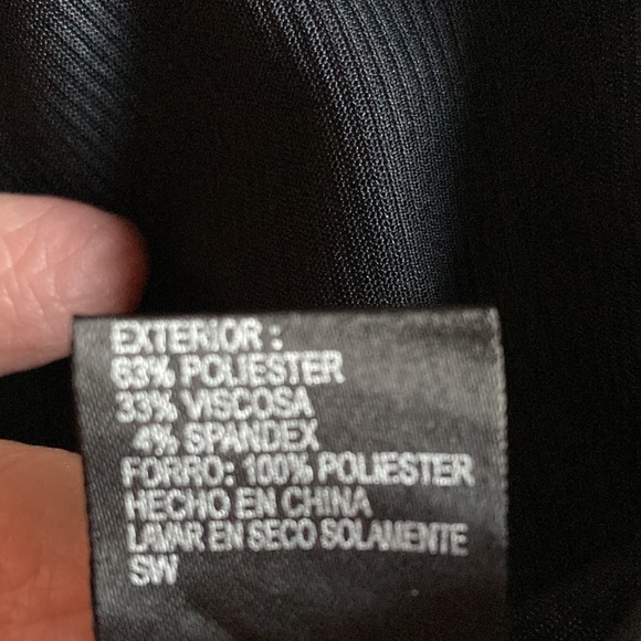 Antonio Melani Women's Dress Black Fitted Back Zip, Kick Pleat size 4 - Picture 12 of 13